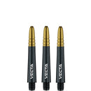 Winmau Vecta Polycarbonate & Alloy Dart Stems - Black with Gold Top
