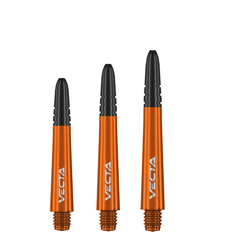 Winmau Vecta Polycarbonate & Alloy Dart Stems - Orange with Black Top