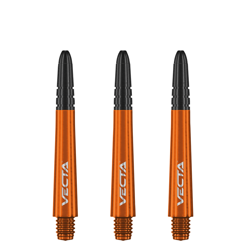 Winmau Vecta Polycarbonate & Alloy Dart Stems - Orange with Black Top