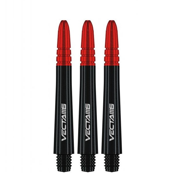 Winmau Vecta BLADE 6 Polycarbonate & Alloy Dart Stems - Black with Red Top