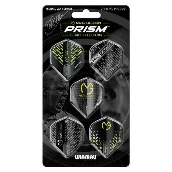 Winmau PRISM MVG Michael Van Gerwen Prism Flight Collection Pack - 5 Designs