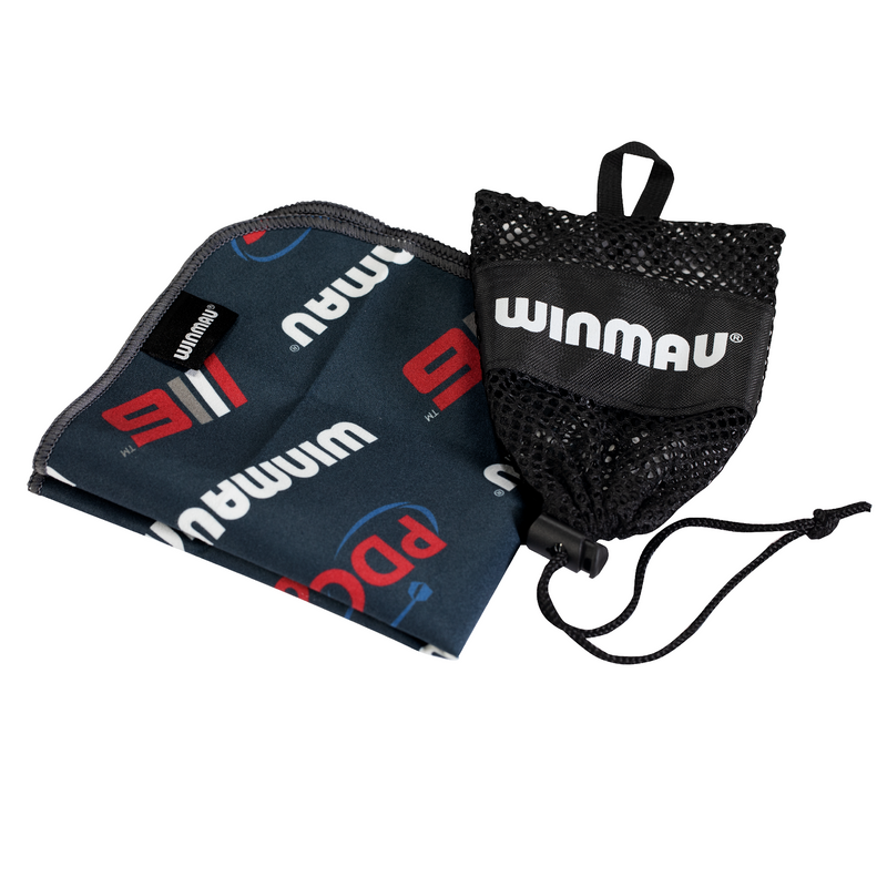 Winmau Microfibre Sports Darts Hand Towel - Black