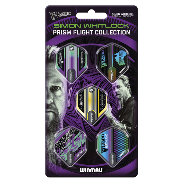 Winmau SIMON WHITLOCK The Wizard Flight Collection Pack - 5 Designs