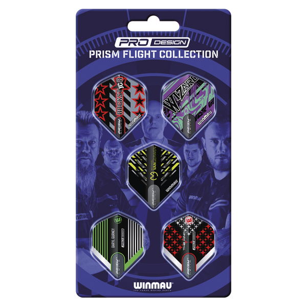 Winmau Five Player Flight Collection Pack - 5 Designs - Five Players