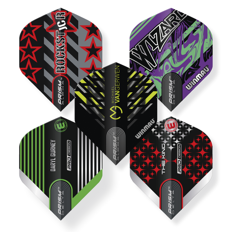 Winmau Five Player Flight Collection Pack - 5 Designs - Five Players