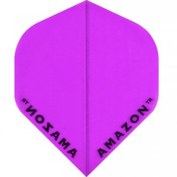 Amazon Plain Colours 150 Micron Standard Dart Flights Purple