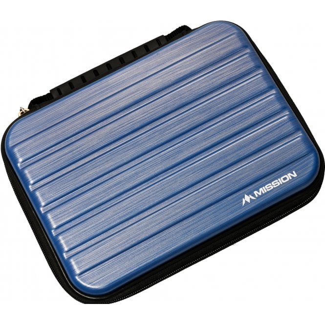 Mission ABS 4 Large Strong Darts Case - Metallic - Aqua Blue