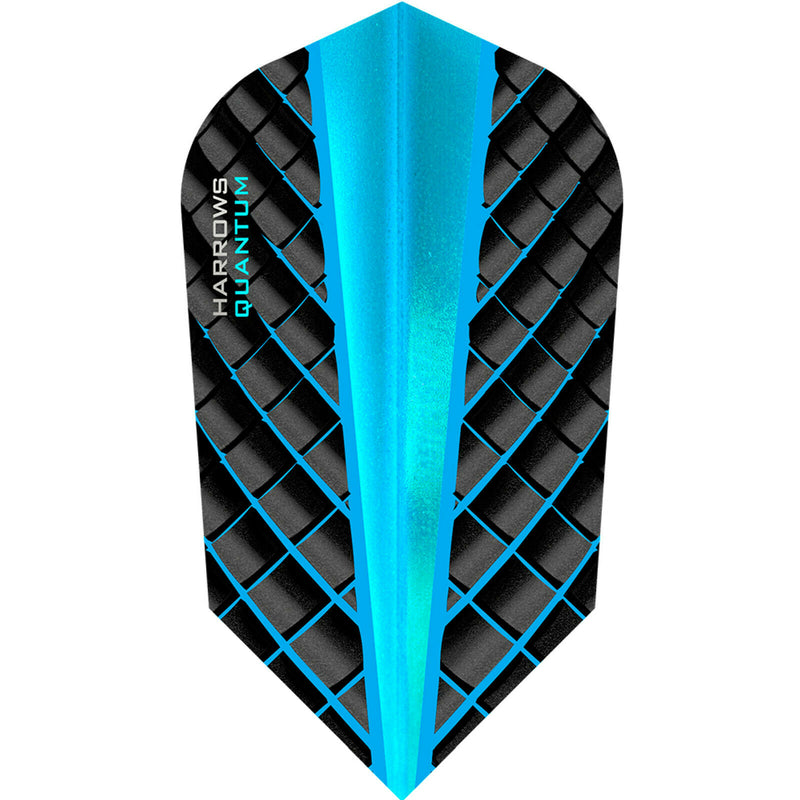 Harrows Quantum Slim Dart Flights Aqua