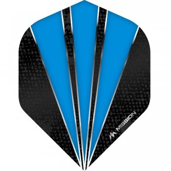 Mission Flare 100 Micron Standard Dart Flights Aqua