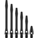 Designa Plain Alloy Dart Stems Black Micro Extra Short Short Tweenie Medium Long