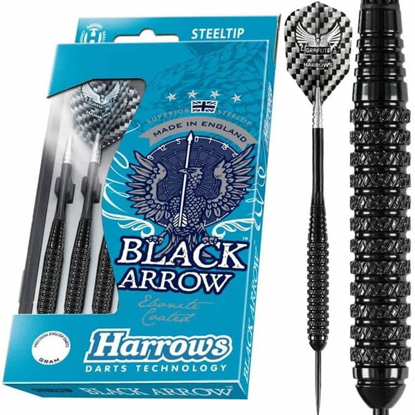 Harrows Black Arrow Steel Tip Darts 20 Gram