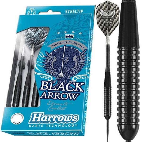 Harrows Black Arrow Steel Tip Darts 21 Gram