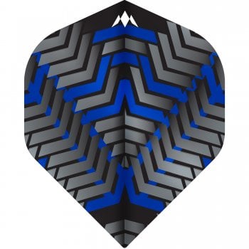 Mission Vex 100 Micron Standard Dart Flights Black Blue