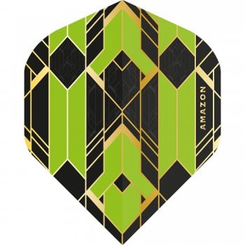 Amazon Glaze 100 Micron Dart Flights Standard Black Green