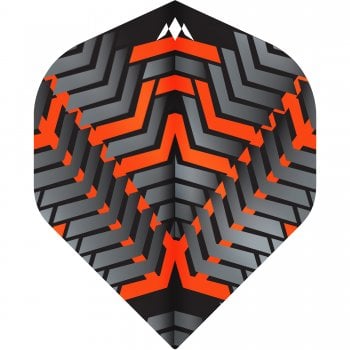 Mission Vex 100 Micron Standard Dart Flights Black Orange