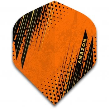 Amazon Oro 100 Micron Dart Flights Standard Black Orange