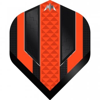 Mission Temple 100 Micron Standard Dart Flights Black Orange