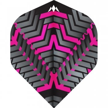 Mission Vex 100 Micron Standard Dart Flights Black Pink