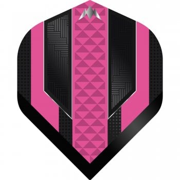 Mission Temple 100 Micron Standard Dart Flights Black Pink