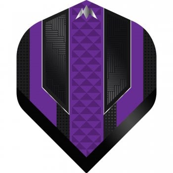 Mission Temple 100 Micron Standard Dart Flights Black Purple