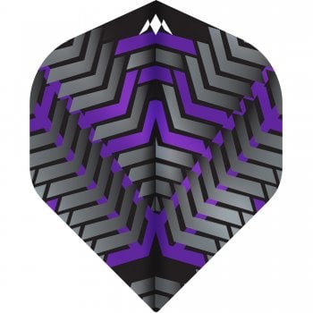 Mission Vex 100 Micron Standard Dart Flights Black Purple