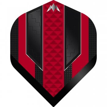 Mission Temple 100 Micron Standard Dart Flights Black Red