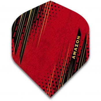 Amazon Oro 100 Micron Dart Flights Standard Black Red