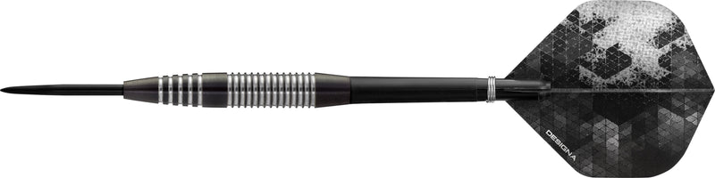 Designa Black Shadow 90% Tungsten Steel Tip Darts - Style 3 - 23 Gram