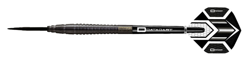 Datadart Black Matt Titanium 90% Tungsten Steel Tip Darts - Style 2 - 22 Gram