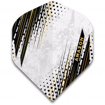 Amazon Oro 100 Micron Dart Flights Standard Black White