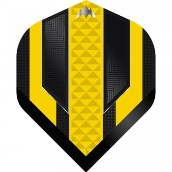 Mission Temple 100 Micron Standard Dart Flights Black Yellow