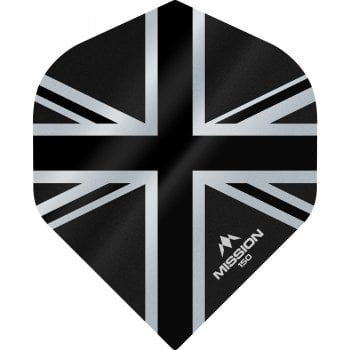 Mission Alliance 100 Micron Standard Dart Flights Black