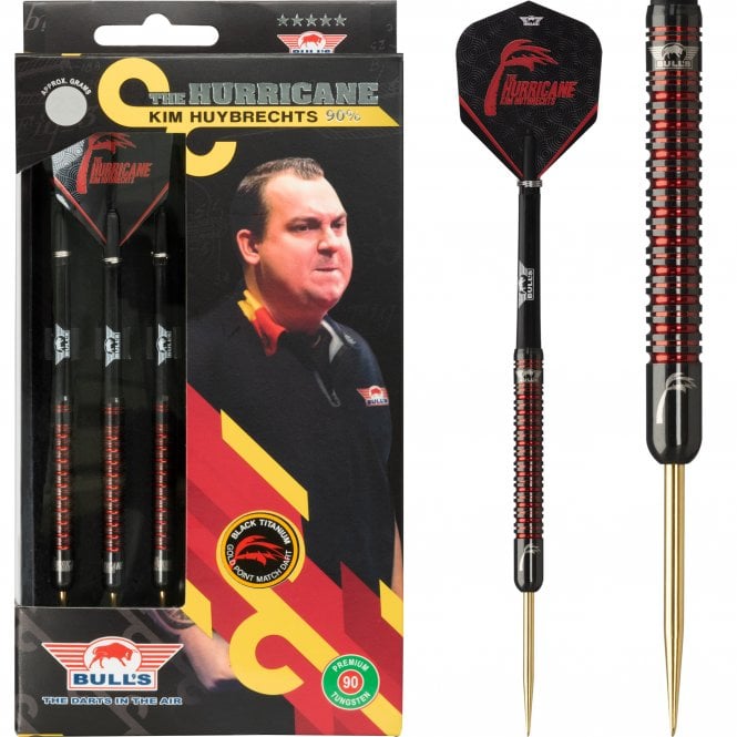 Bulls Kim Huybrechts 90% Black Tungsten Darts 24 Gram