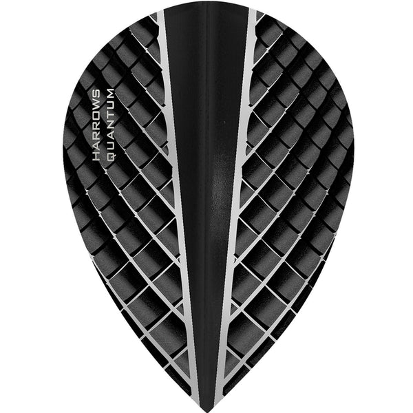 Harrows Quantum Pear Dart Flights Black