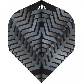 Mission Vex 100 Micron Standard Dart Flights Black Grey