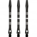 Designa Multiline Regrooved Aluminium Alloy Dart Stems - Black