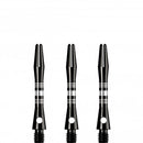 Designa Multiline Regrooved Aluminium Alloy Dart Stems - Black