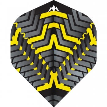Mission Vex 100 Micron Standard Dart Flights Black Yellow