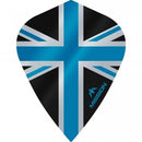 Mission Alliance 100 Micron Kite Dart Flights Black Blue