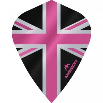 Mission Alliance 100 Micron Kite Dart Flights Black Pink