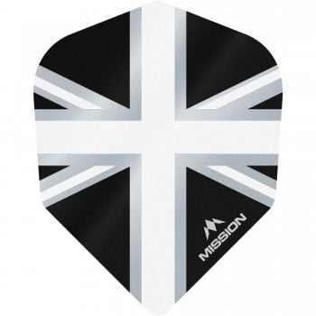 Mission Alliance 100 Micron Standard Dart Flights Black White