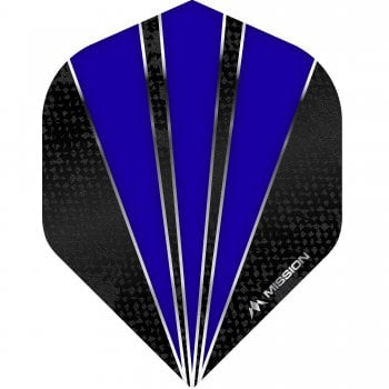 Mission Flare 100 Micron Standard Dart Flights Blue