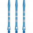 Designa Multiline Regrooved Aluminium Alloy Dart Stems - Blue