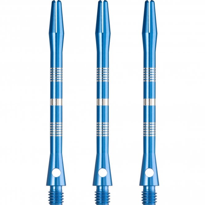 Designa Multiline Regrooved Aluminium Alloy Dart Stems - Blue