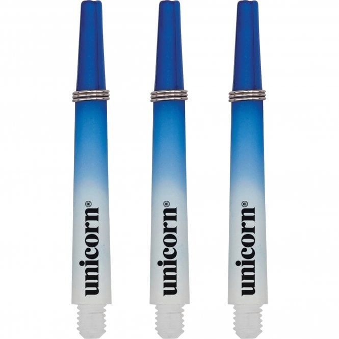 Unicorn Gripper 3 Two Tone Moulded Dart Stems - Blue