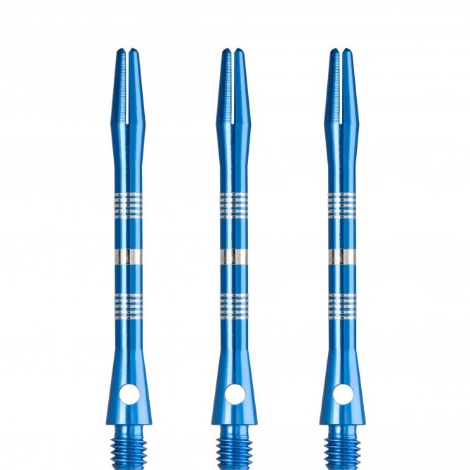 Designa Multiline Regrooved Aluminium Alloy Dart Stems - Blue