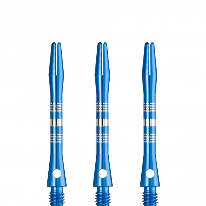 Designa Multiline Regrooved Aluminium Alloy Dart Stems - Blue