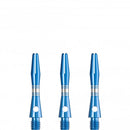 Designa Multiline Regrooved Aluminium Alloy Dart Stems - Blue