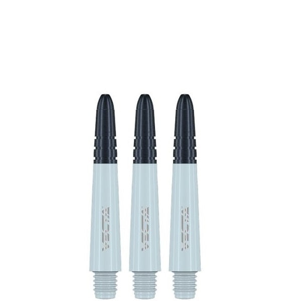 Winmau Vecta Polycarbonate & Alloy Dart Stems - White with Black Top