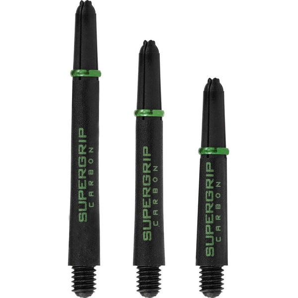 Harrows Supergrip Carbon Dart Stems Black & Green